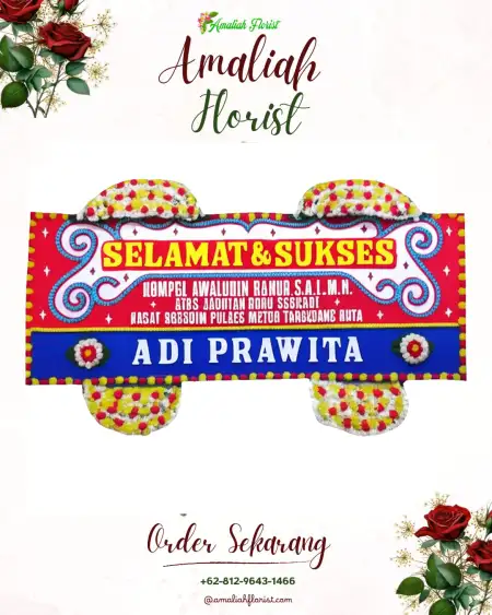 Papan Bunga Ucapan Selamat Singogalih